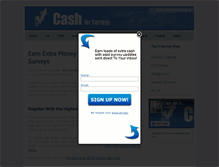 Tablet Screenshot of cashforsurveys.co.uk